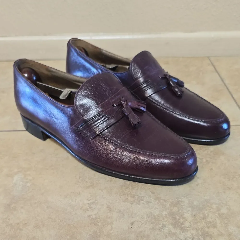 Men's Leather Loafers in Deep Brown